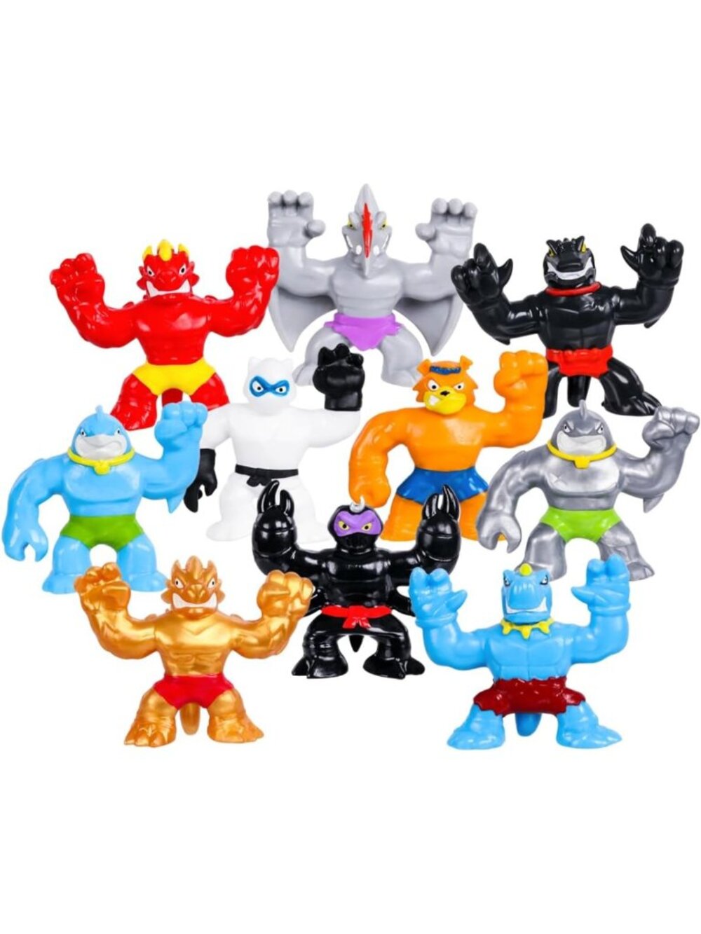 10-Pack Mini Stretchy Squishy Action Figures - Battle Ready Collectibles!